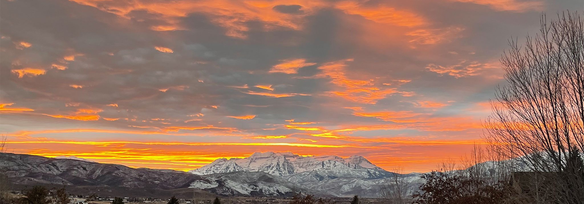 Heber Valley Sunset View of Mount Timpanogos Heber Valley Sunset View of Mount Timpanogos